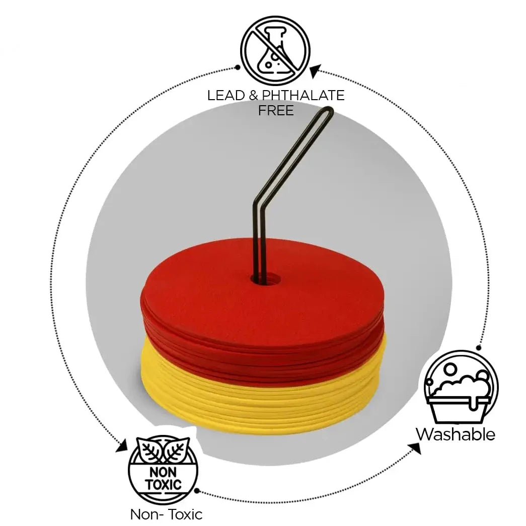 10 PCE Flat Cones Marker Disc High Quality Training Aids Sports Training Equipment Accessories