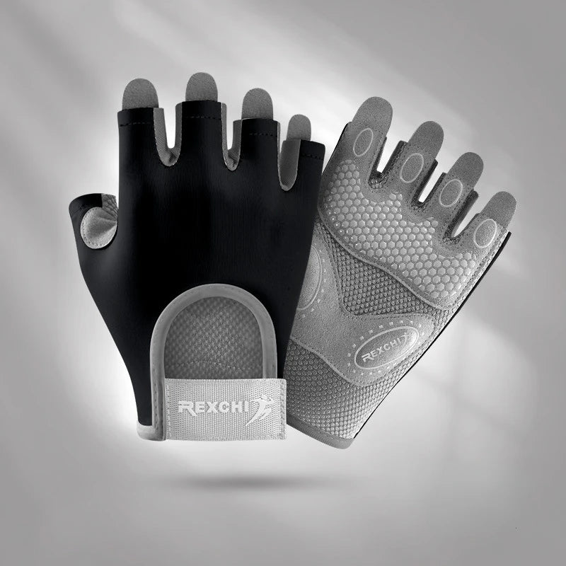 Sports Gloves Yoga Fitness Exercise Anti-Slip Shock Absorption Half Finger Gloves Wear Breathable Anti-Cocoon Cycling Gloves