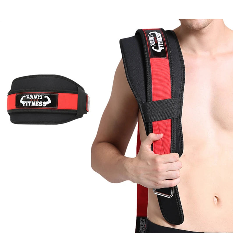 AOLIKES Gym Weightlifting Belt Adjustable Waist Back for Squat Dumbbell Barbell Deadlifts Training Fitness