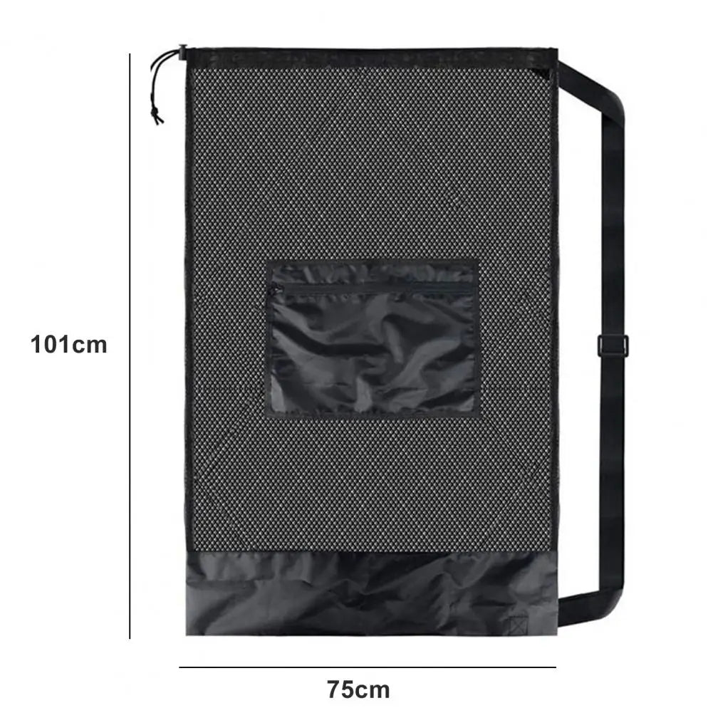 Drawstring Sports Ball Bag with Shoulder Strap for Football Soccer Basketball.