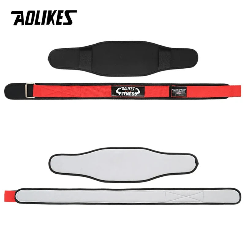 AOLIKES Gym Weightlifting Belt Adjustable Waist Back for Squat Dumbbell Barbell Deadlifts Training Fitness