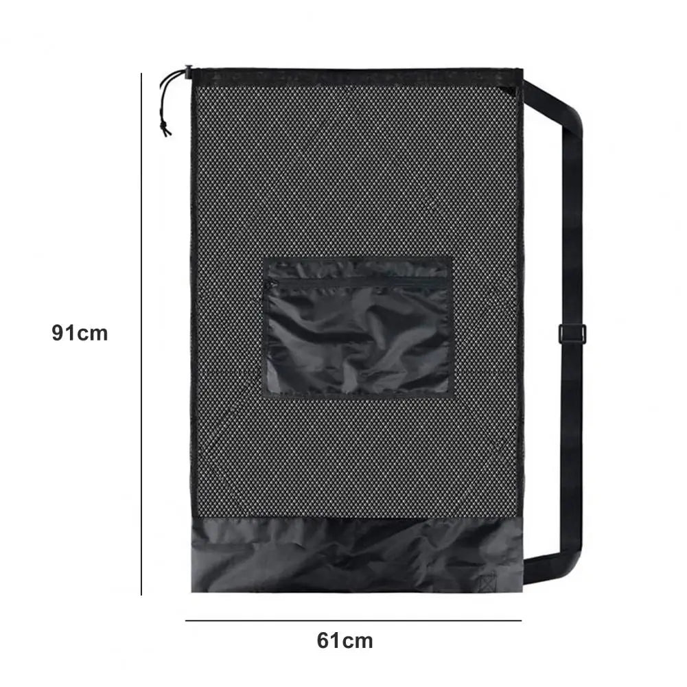 Drawstring Sports Ball Bag with Shoulder Strap for Football Soccer Basketball.