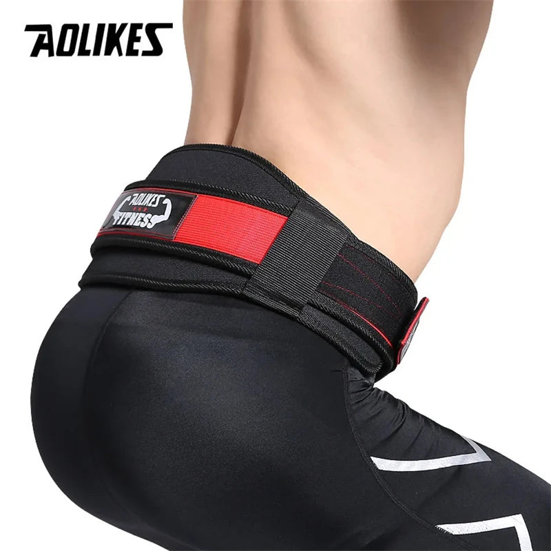 AOLIKES Gym Weightlifting Belt Adjustable Waist Back for Squat Dumbbell Barbell Deadlifts Training Fitness