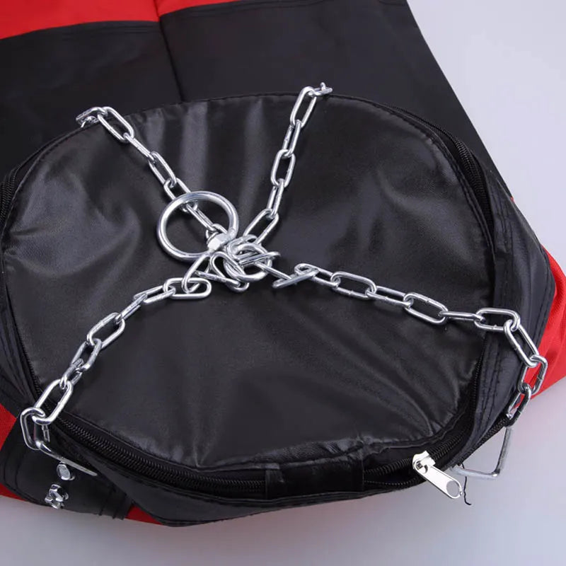 Punching Sandbag Durable Boxing Heavy Punch Bag with Metal Chain Hook Carabiner