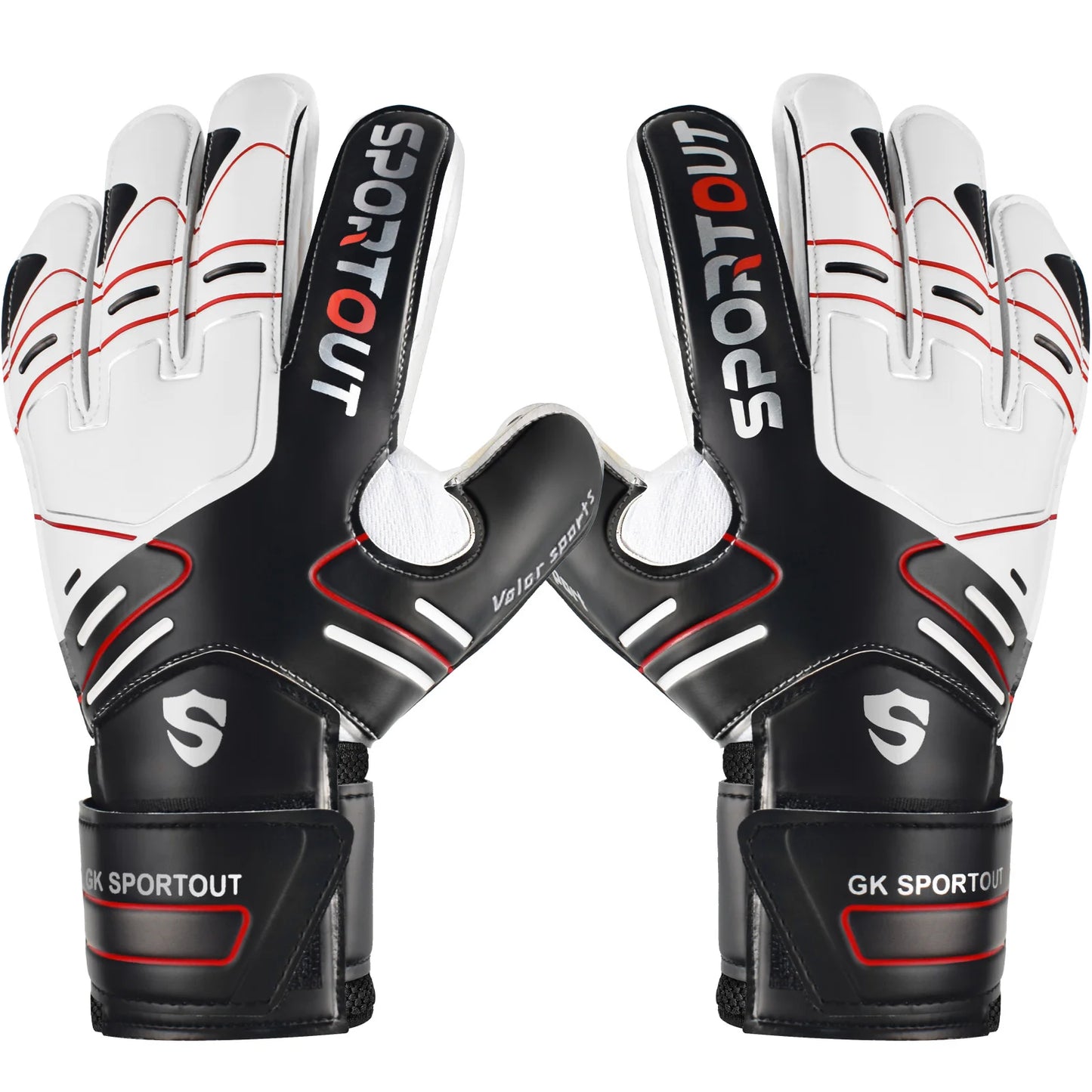 Youth & Adult Goalie Goalkeeper Gloves, 4mm Latex with Fingersaver