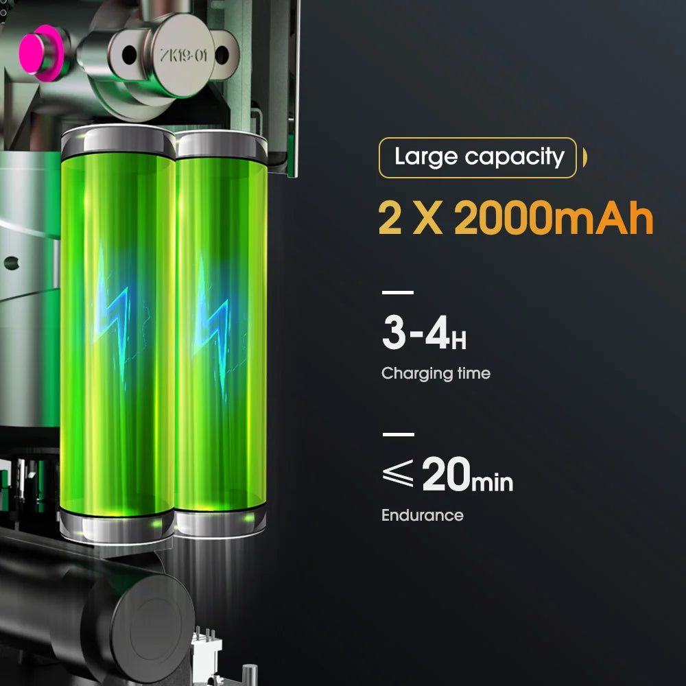 Portable Inflator Battery Powered Pump with LED Lamp for Balls and Bike Tyres