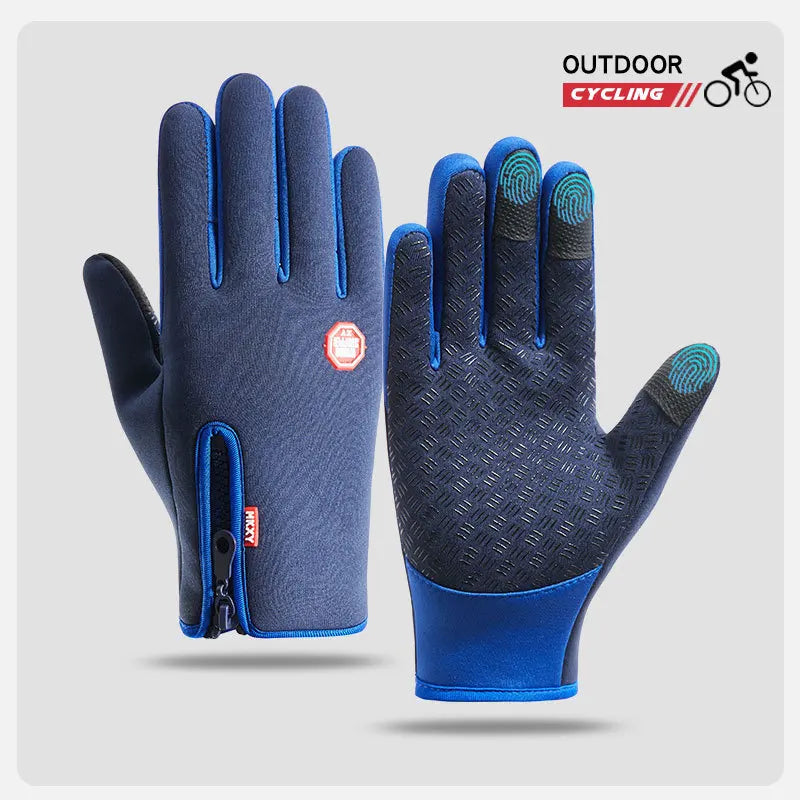 Gloves for Bicycle, Gym & Outdoor Sports - Waterproof Thermal Non-Slip Gloves