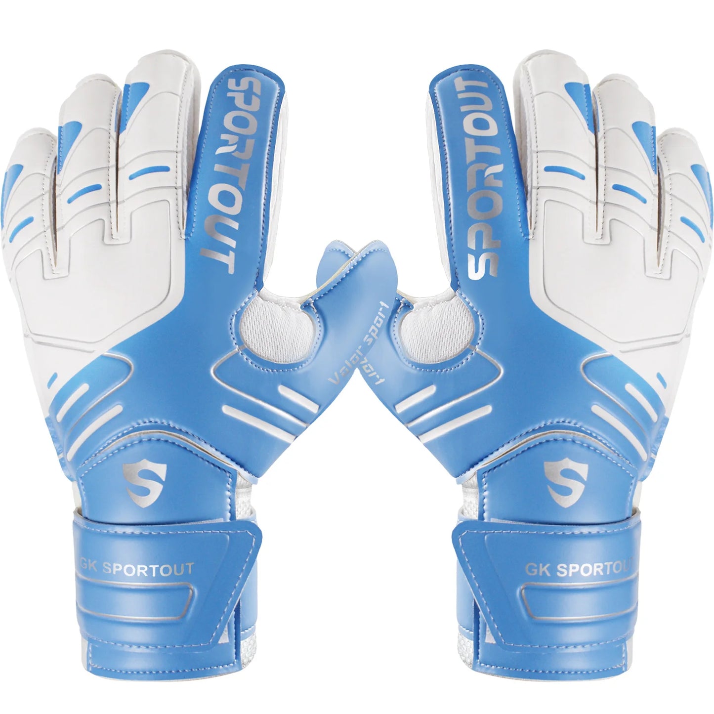 Youth & Adult Goalie Goalkeeper Gloves, 4mm Latex with Fingersaver