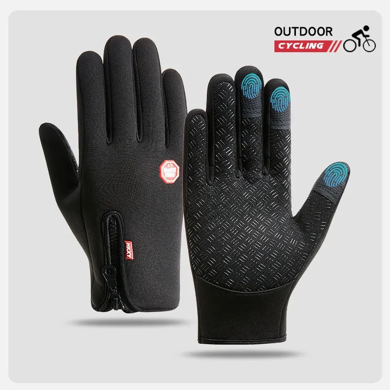 Gloves for Bicycle, Gym & Outdoor Sports - Waterproof Thermal Non-Slip Gloves