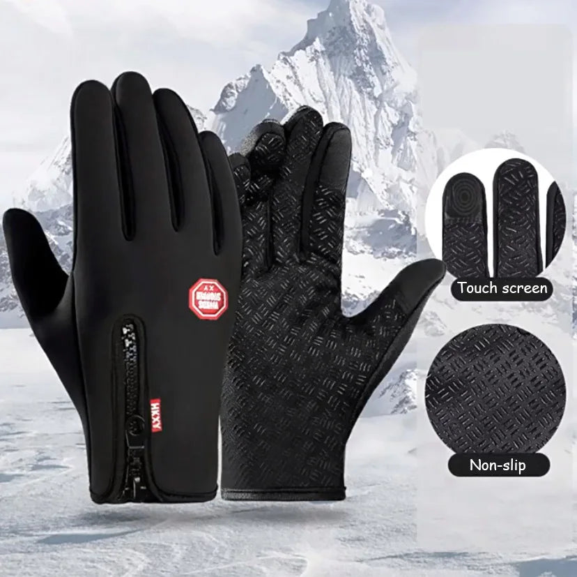 Gloves for Bicycle, Gym & Outdoor Sports - Waterproof Thermal Non-Slip Gloves