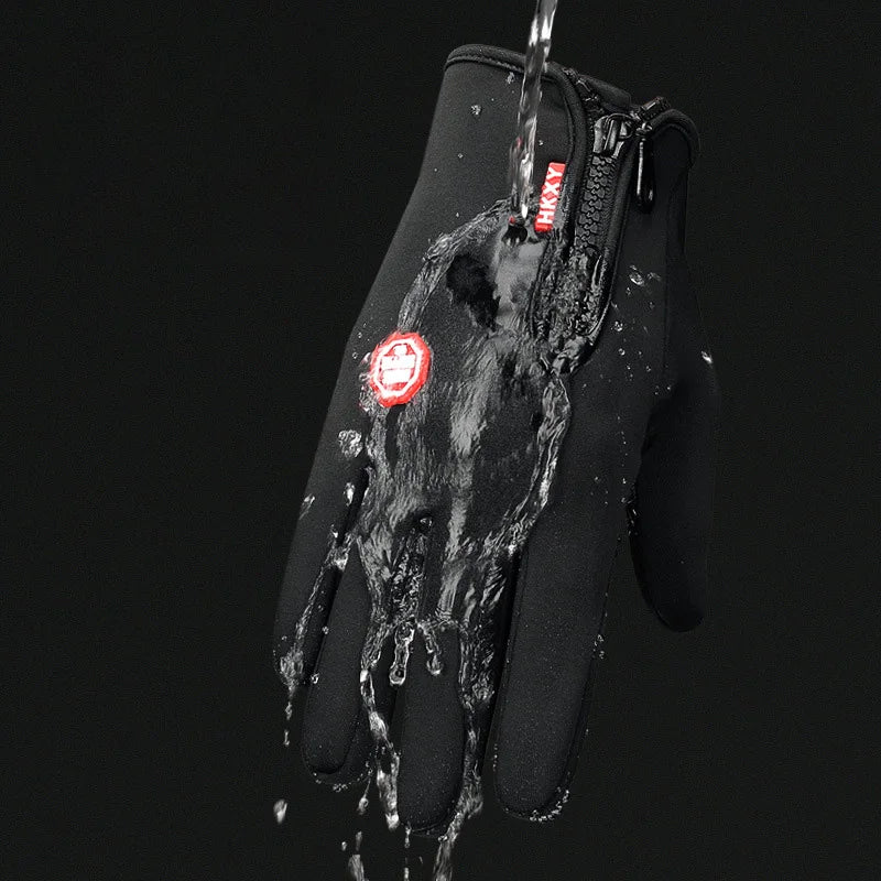 Gloves for Bicycle, Gym & Outdoor Sports - Waterproof Thermal Non-Slip Gloves