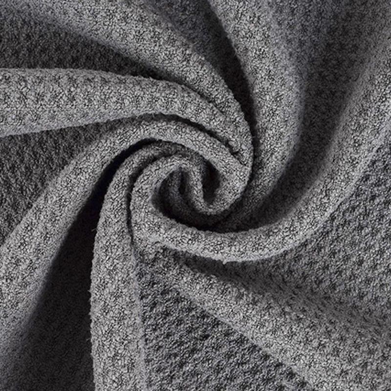 Microfiber Waffle Golf Towel Magnetic For Easy Cleaning - Black