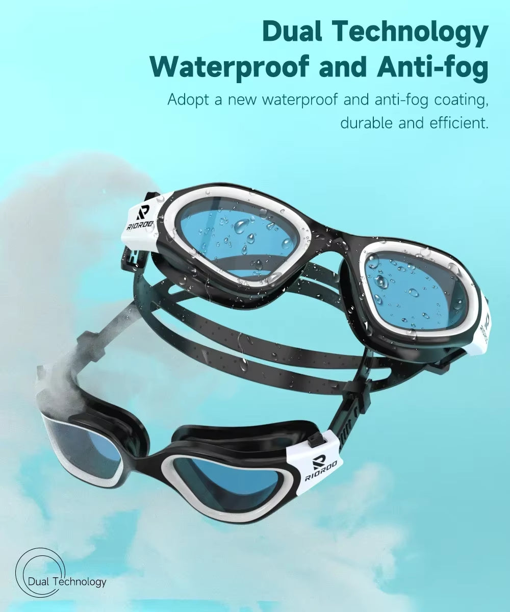 Adult Swim Glasses Professional Goggles Anti-Fog UV Protection Men Women Swimming Goggles Waterproof Adjustable Silicone Inpool