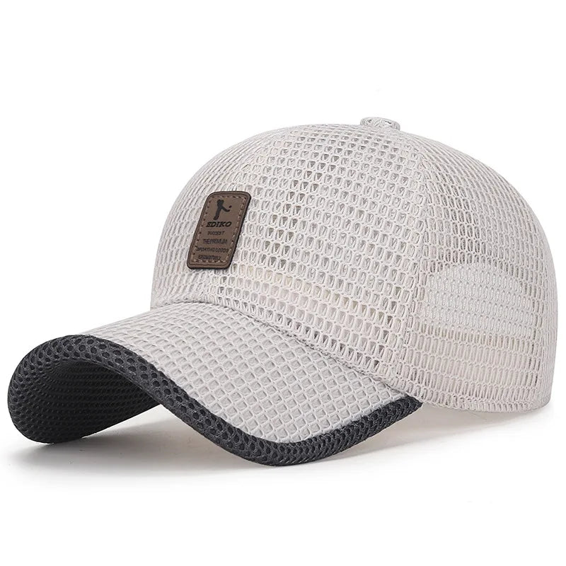 Breathable Mesh Snapback Sport Cap