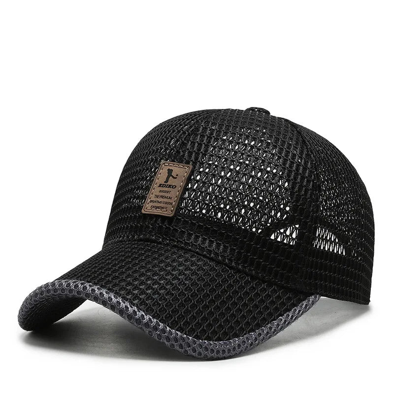 Breathable Mesh Snapback Sport Cap