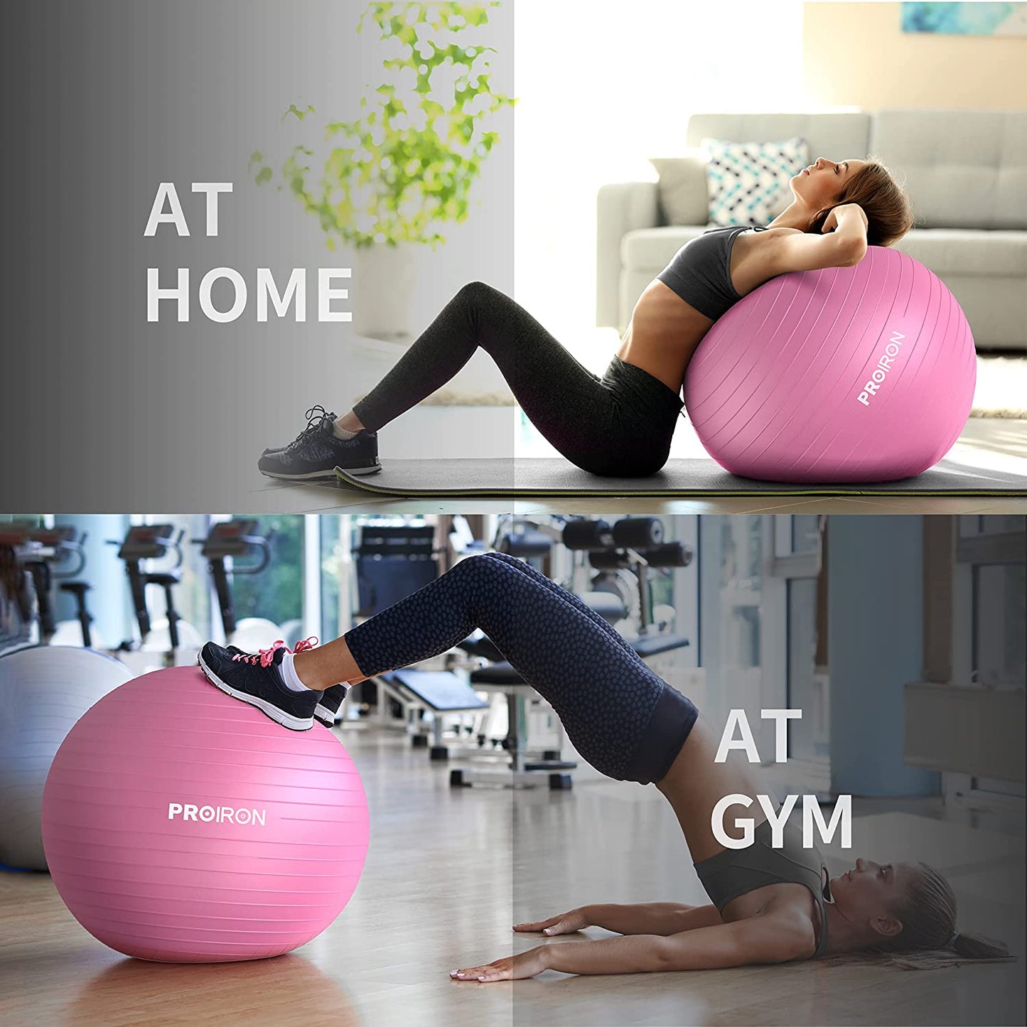 Exercise Ball - Anti-Burst Yoga Ball with Quick Pump 65 CM