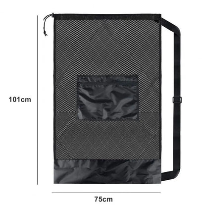 Drawstring Sports Ball Bag with Shoulder Strap for Football Soccer Basketball.