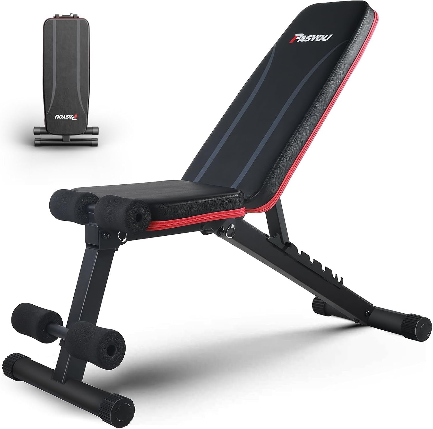 Adjustable Weight Bench Full Body Workout Multi-Purpose Foldable Incline Decline Exercise Workout Bench for Home Gym