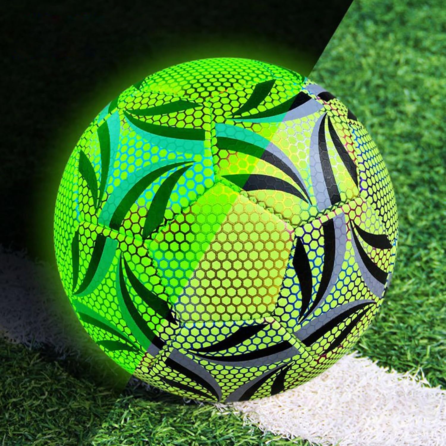 Glow in the dark Football - Light up Soccer Ball