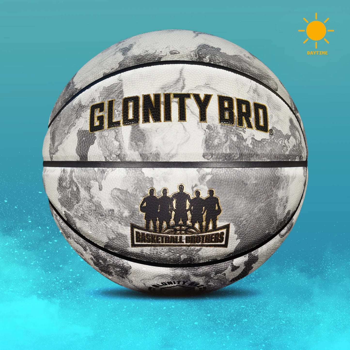 Glowing Green Basketball for Men Women,Official Size 5/6/7 Soft Composite Leather In&Outdoor Street Luminous Ball Night Use Game