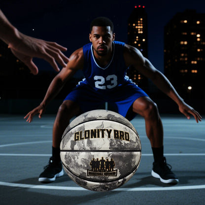 Glowing Green Basketball for Men Women,Official Size 5/6/7 Soft Composite Leather In&Outdoor Street Luminous Ball Night Use Game