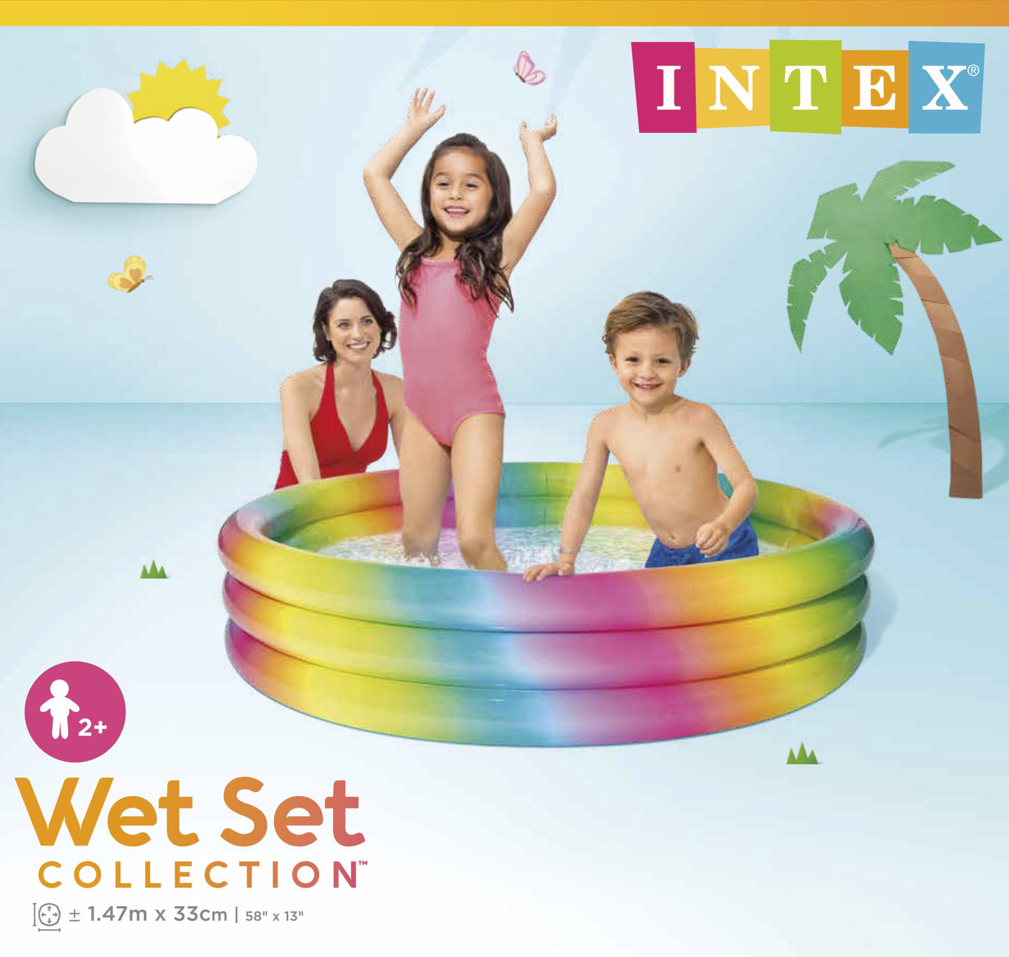 Intex RAINBOW OMBRE POOL 147cm