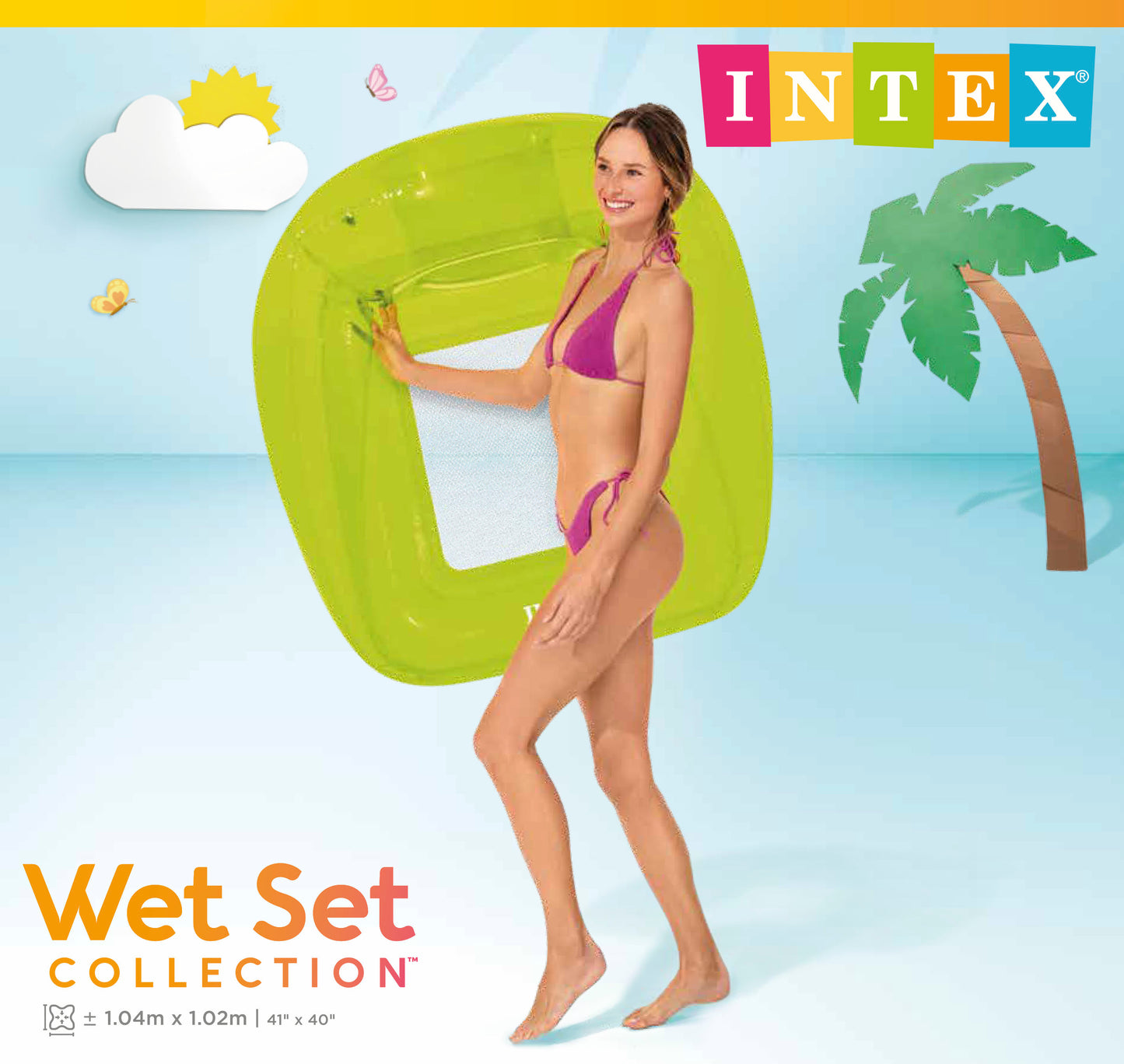 Intex Pool Lounge Chair Transparent