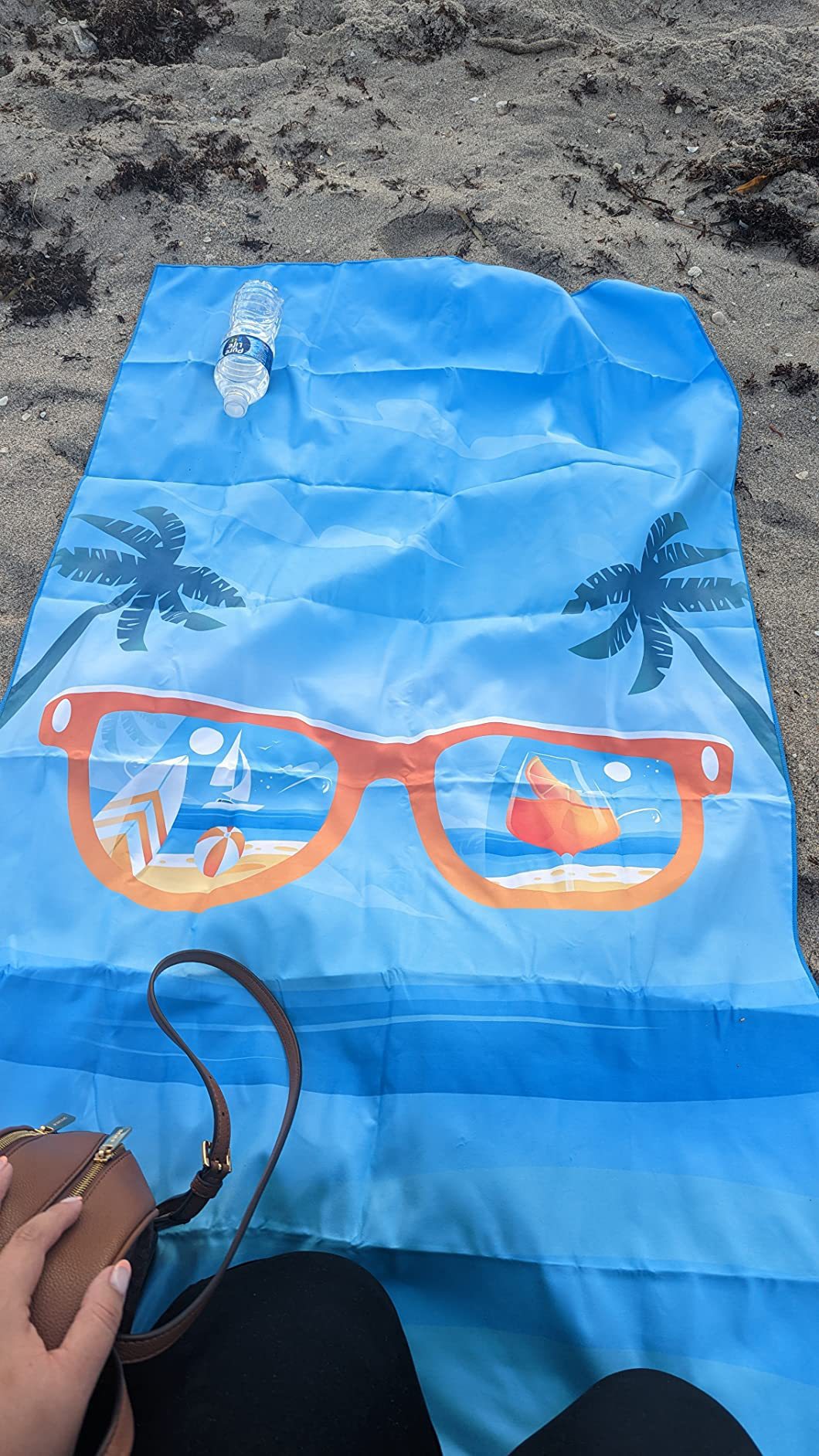 Sand Free Microfibre Beach Towel - Pink Flamingo "Summer" Print Quick Dry Travel Towel 80x160cm - Lightweight Absorbent Bath Sheet for Pool & Holiday
