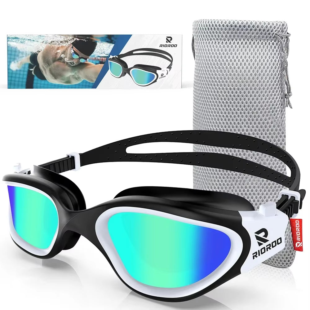 Adult Swim Glasses Professional Goggles Anti-Fog UV Protection Men Women Swimming Goggles Waterproof Adjustable Silicone Inpool