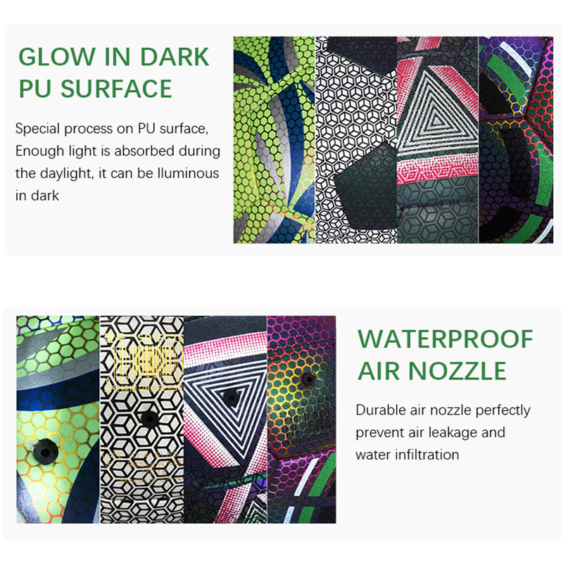 Glow-In-The-Dark Soccer ball Football  - Training Ball Sizes 4/5