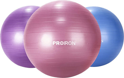 Exercise Ball - Anti-Burst Yoga Ball with Quick Pump 65 CM
